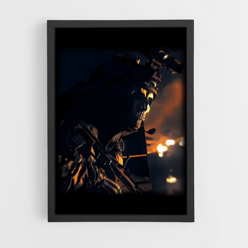 Poster Ghost in Gold – affiche Call of Duty (vue 2)